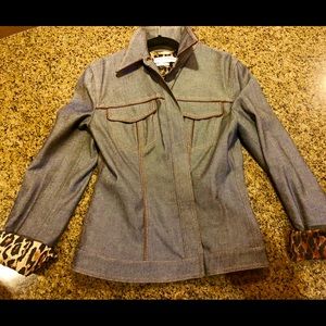 Dolce and Gabbana jacket with brown leather